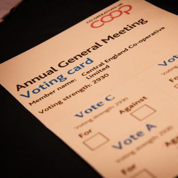 AGM voting card