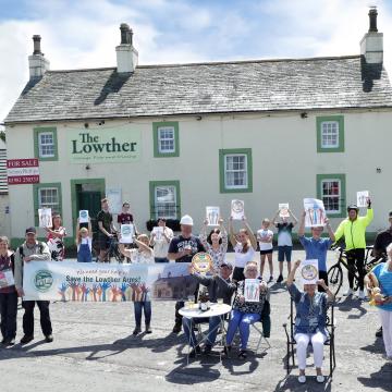 Locals campaigning to save the Lowther Arms