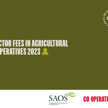 Front cover for Director fees in agricultural co-operatives report