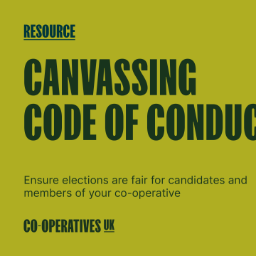 Resource – Canvassing code of conduct for co-ops