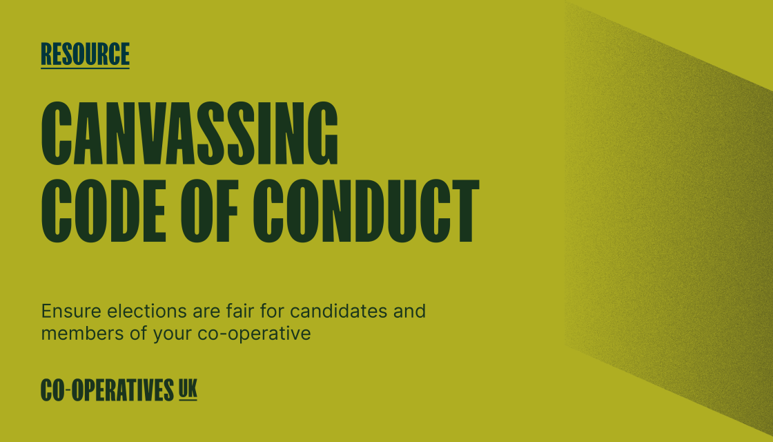 Resource – Canvassing code of conduct for co-ops